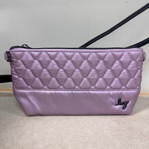 Lug Bag - Quilted Purple Shiplap Wristlet